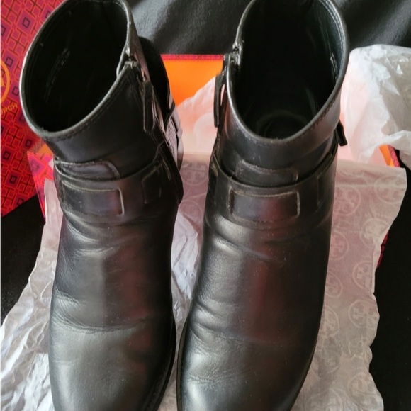 Tory Burch Black Derby Ankle Boots - Picture 4 of 10